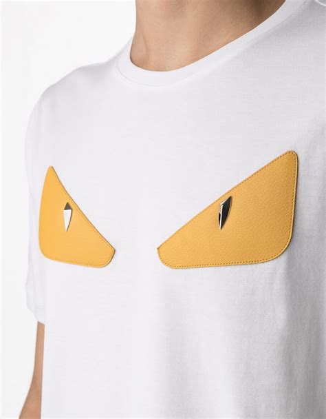 fendi red eye t shirt|fendi collar shirt.